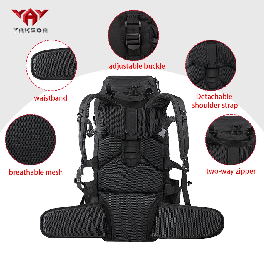 YAKEDA 70L Outdoor Large Capac - Adventure Outdoor Equipment 评论和价格