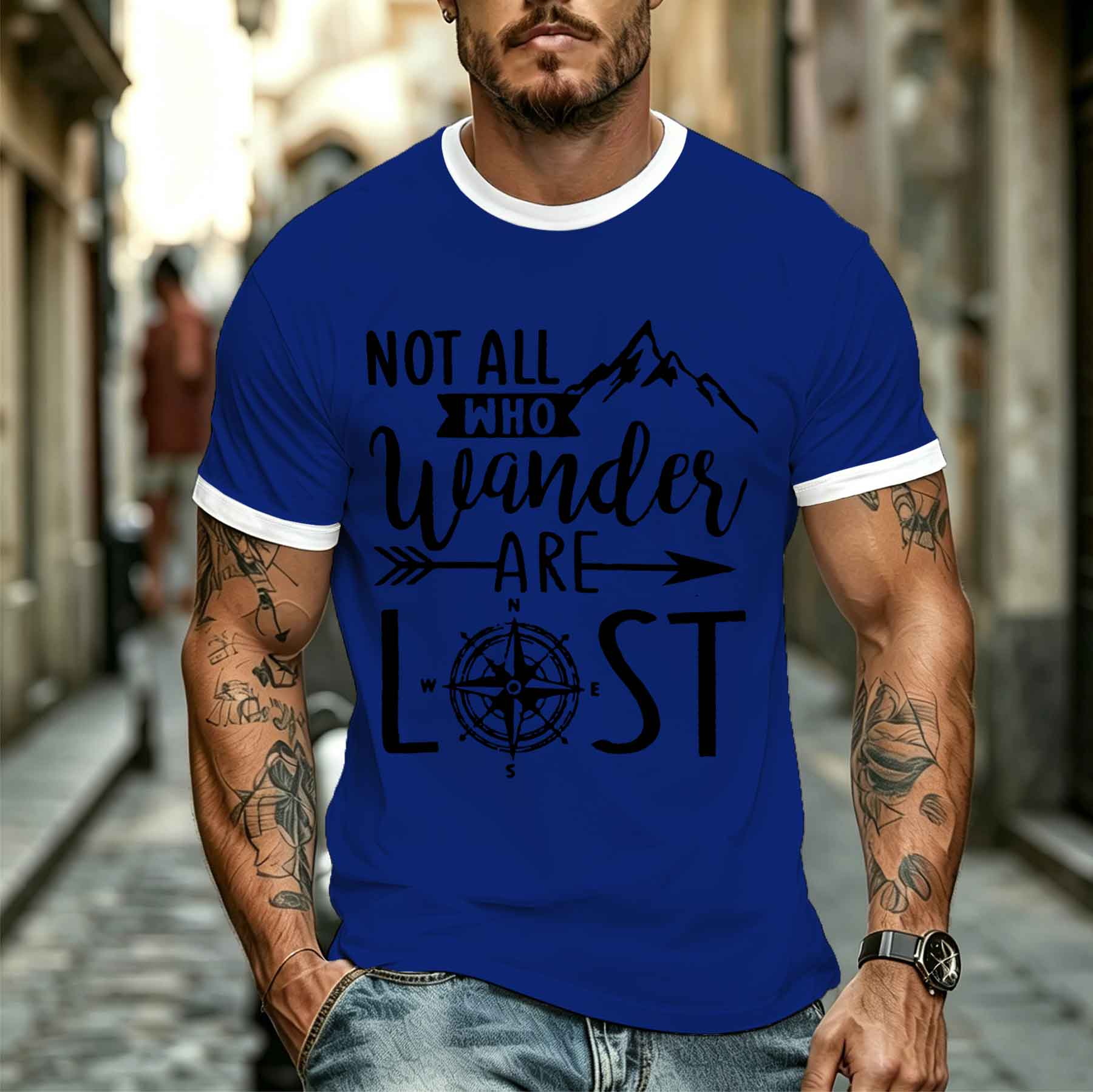 2026 new model Tee Stylish Com - Outdoor Adventure Quotes Short 评论和价格