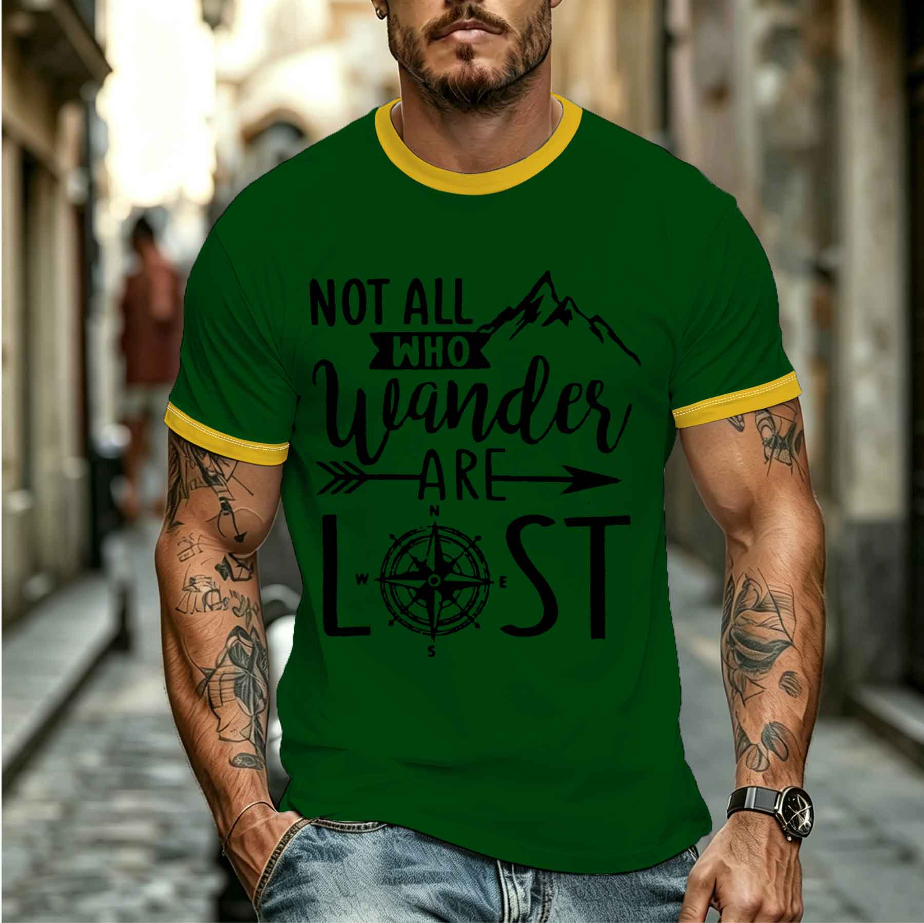 2026 new model Tee Stylish Com - Outdoor Adventure Quotes Short 评论和价格
