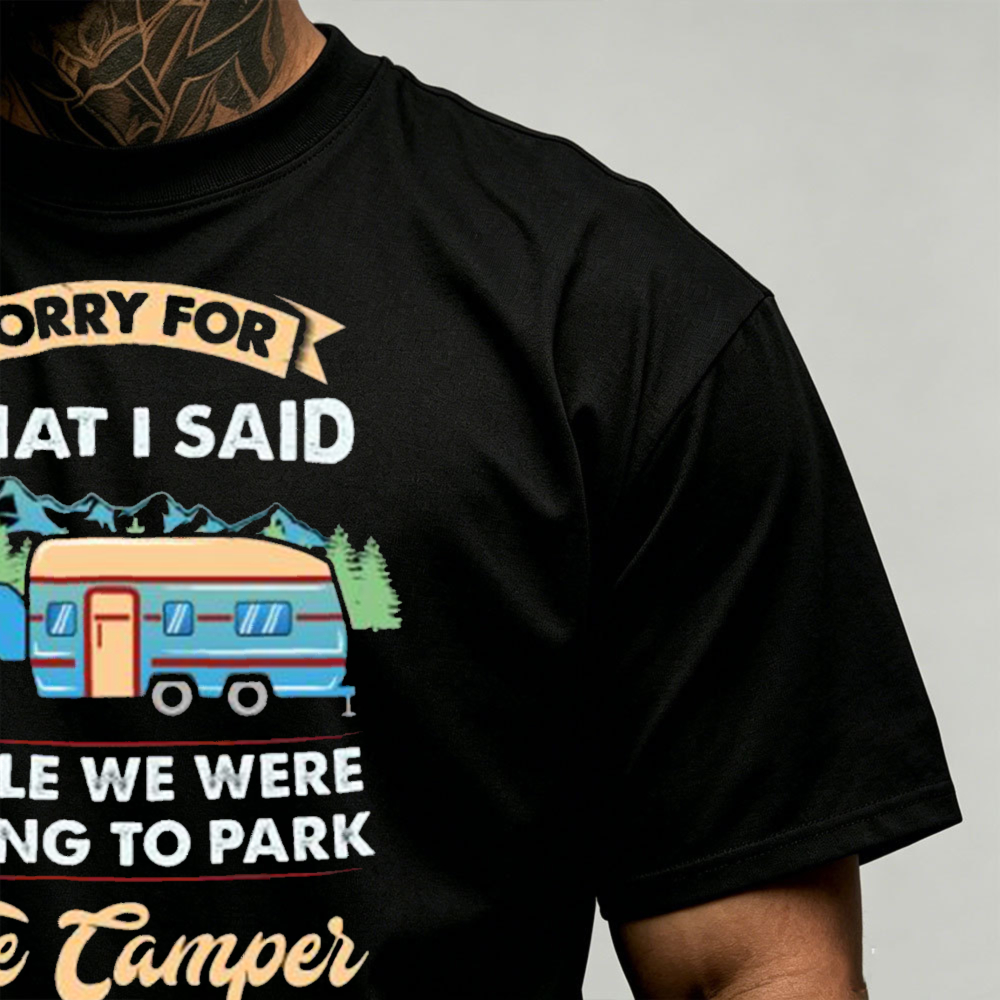 Camper Trailer Camping Graphic - Outdoor Adventure Quotes Short 评论和价格