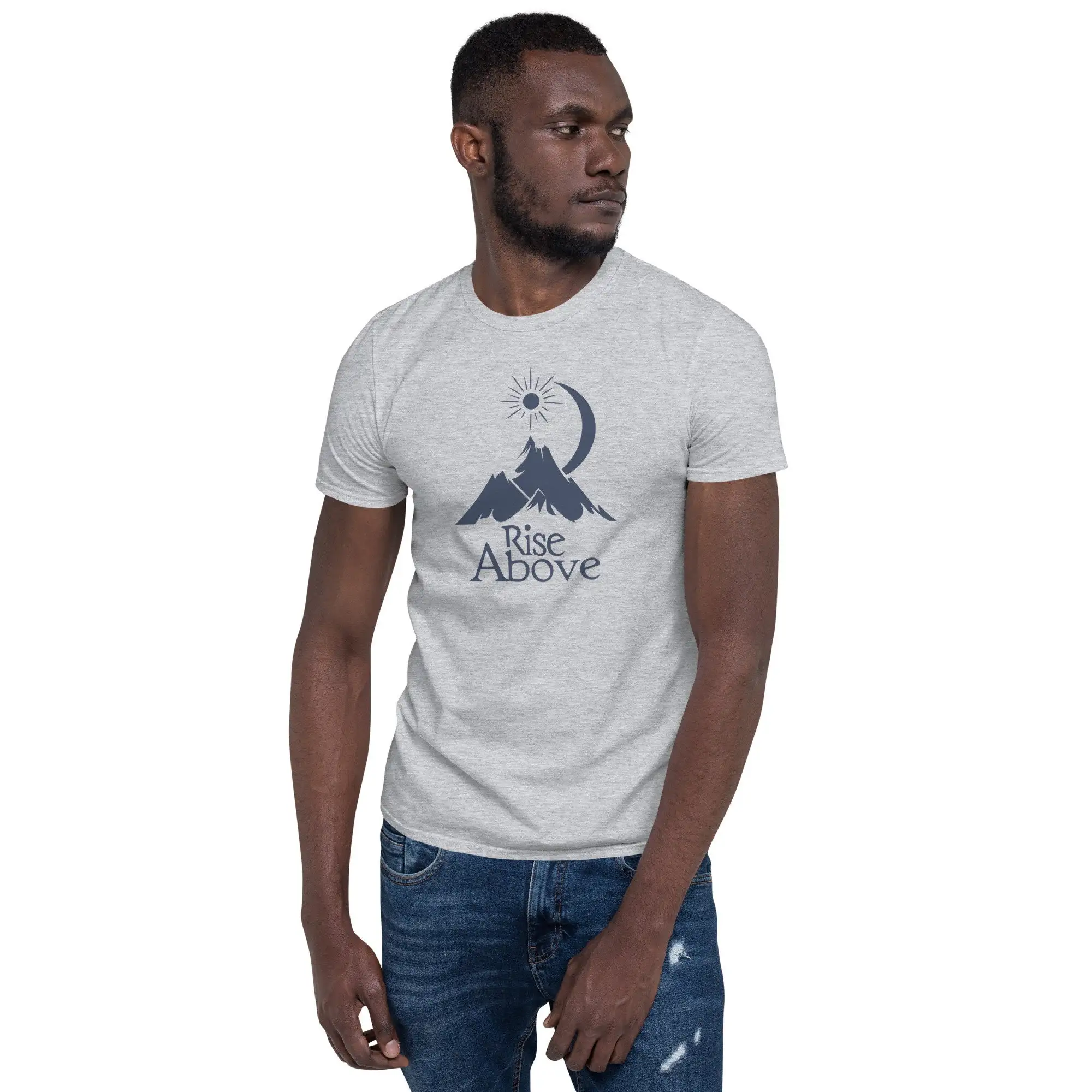 Rise Above Mountain T Shirt In - Outdoor Adventure Quotes Short 评论和价格